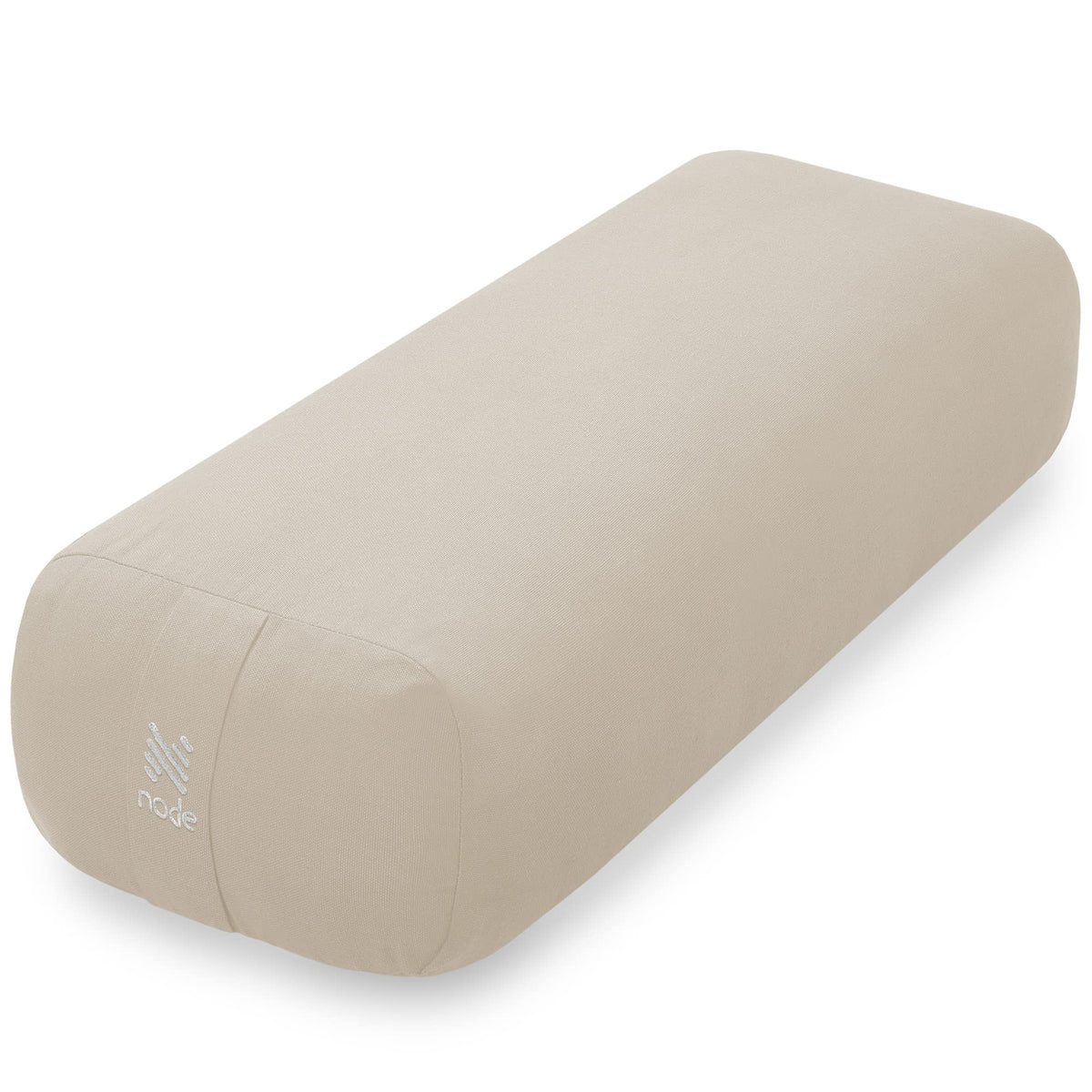 Yoga Meditation Cushion, 25" x 12" Rectangular Bolster with Organic Cotton Cover