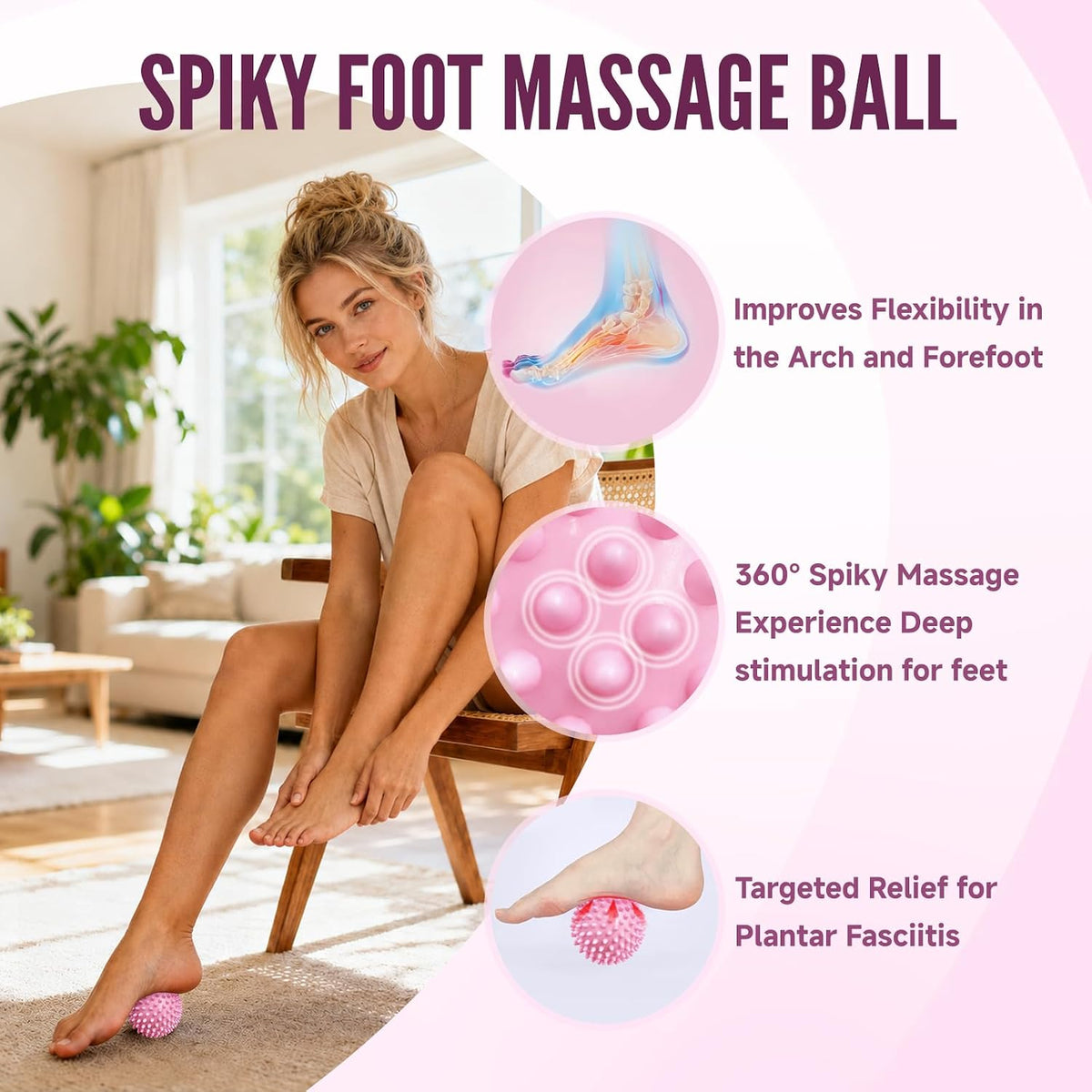 Soft and Hard Spiky Massage Ball Set