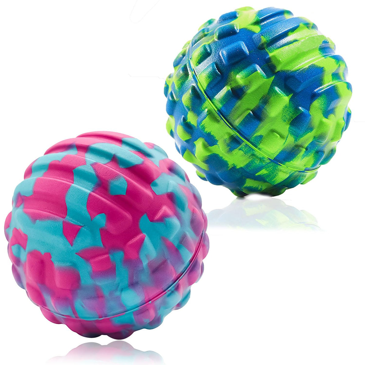 Deep Tissue Massage Ball for Exercise & Recovery - SGS Certification - Targets Back, Shoulder, Legs&Feet - Relieves Muscle Knots, Joint Pain&Tightness, Pressure Point Therapy- Myofascial Release Ball