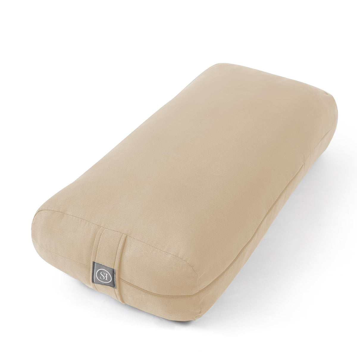 Meditation Cushion Bolster Pillow for Restorative Yoga – Supportive Cushion for Meditation, Pilates, and Relaxation – Filled with Buckwheat Hulls - Removable Cover