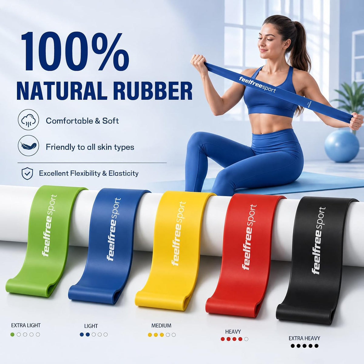 20PCS Loop Resistance Bands Set-Mini Exercise Bands for Strength Training