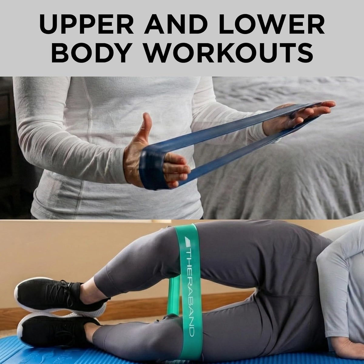 THERABAND Resistance Band Loop, Exercise, Workout, Physical Therapy