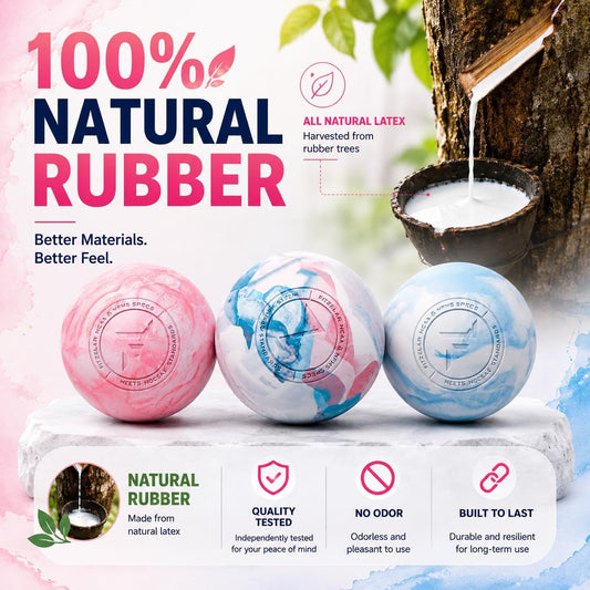 FITZELAR Massage Lacrosse Balls for Myofascial Release, Quality Certification, Massage Deep Tissue for Back and Shoulder, Trigger Point Therapy, Muscle Knots, Relieving Muscle Pain
