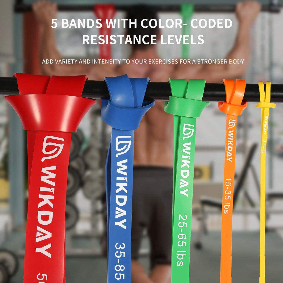 WIKDAY Resistance Bands for Working Out with Door Anchor