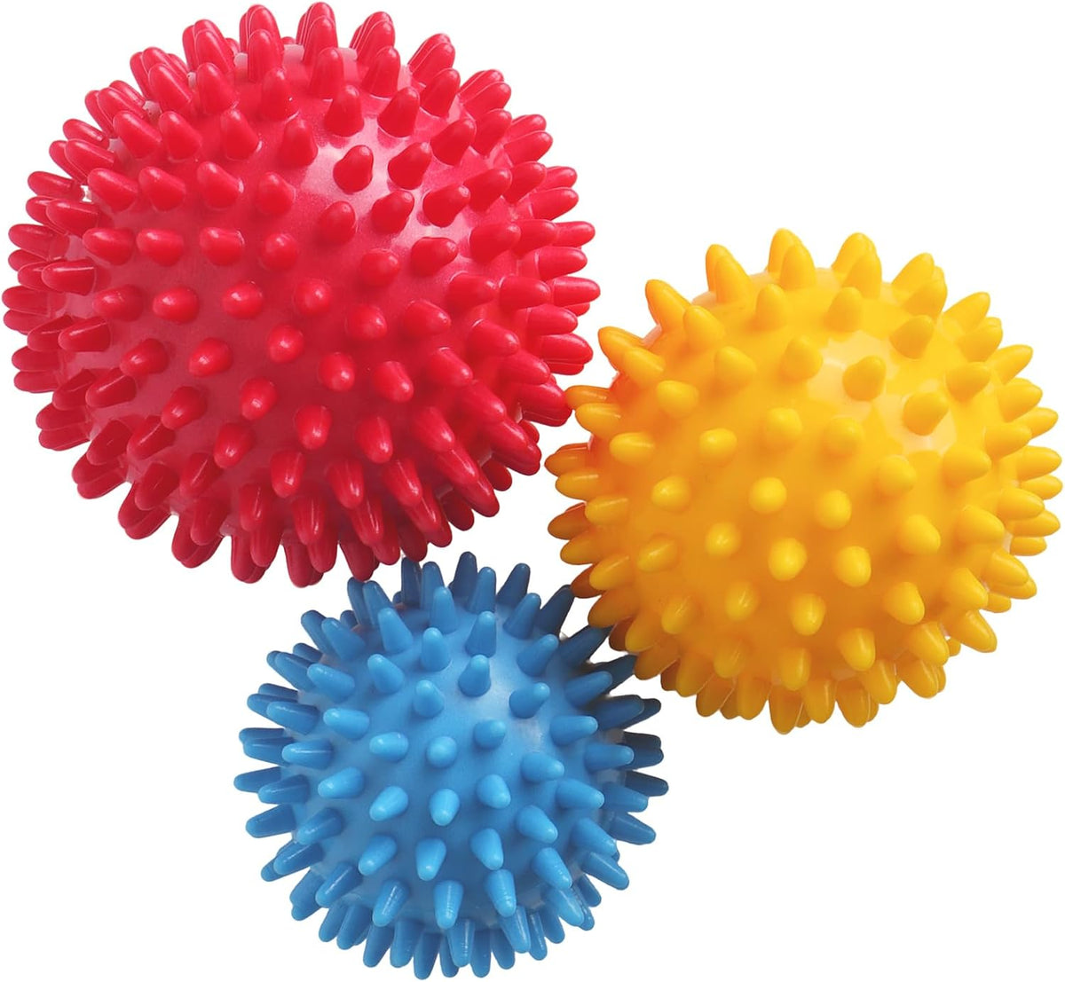 Spiky Massage Balls, 3PCS (Firm, Medium and Soft)