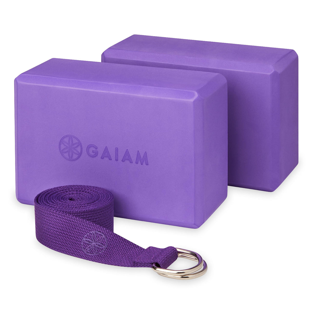 Gaiam Yoga Block - Supportive Latex-Free Eva Foam - Soft Non-Slip Surface with Beveled Edges for Yoga, Pilates, Meditation