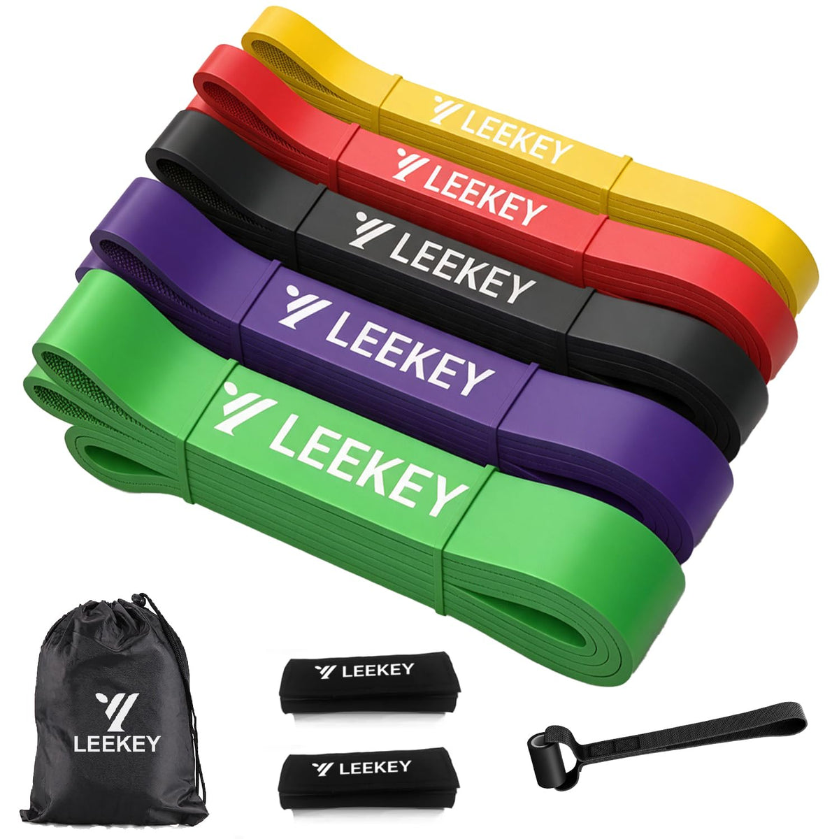LEEKEY Resistance Bands Set for Pull Up Assistance & Exercise