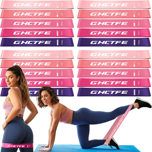 20/100PCS Resistance Bands Bulk Set for Trainers, Small Groups & Fitness Classes, Mini Bands for Glutes, Legs, and Core Workouts, Loop Exercise Bands with Storage Bag, Gift for Workout Buddies