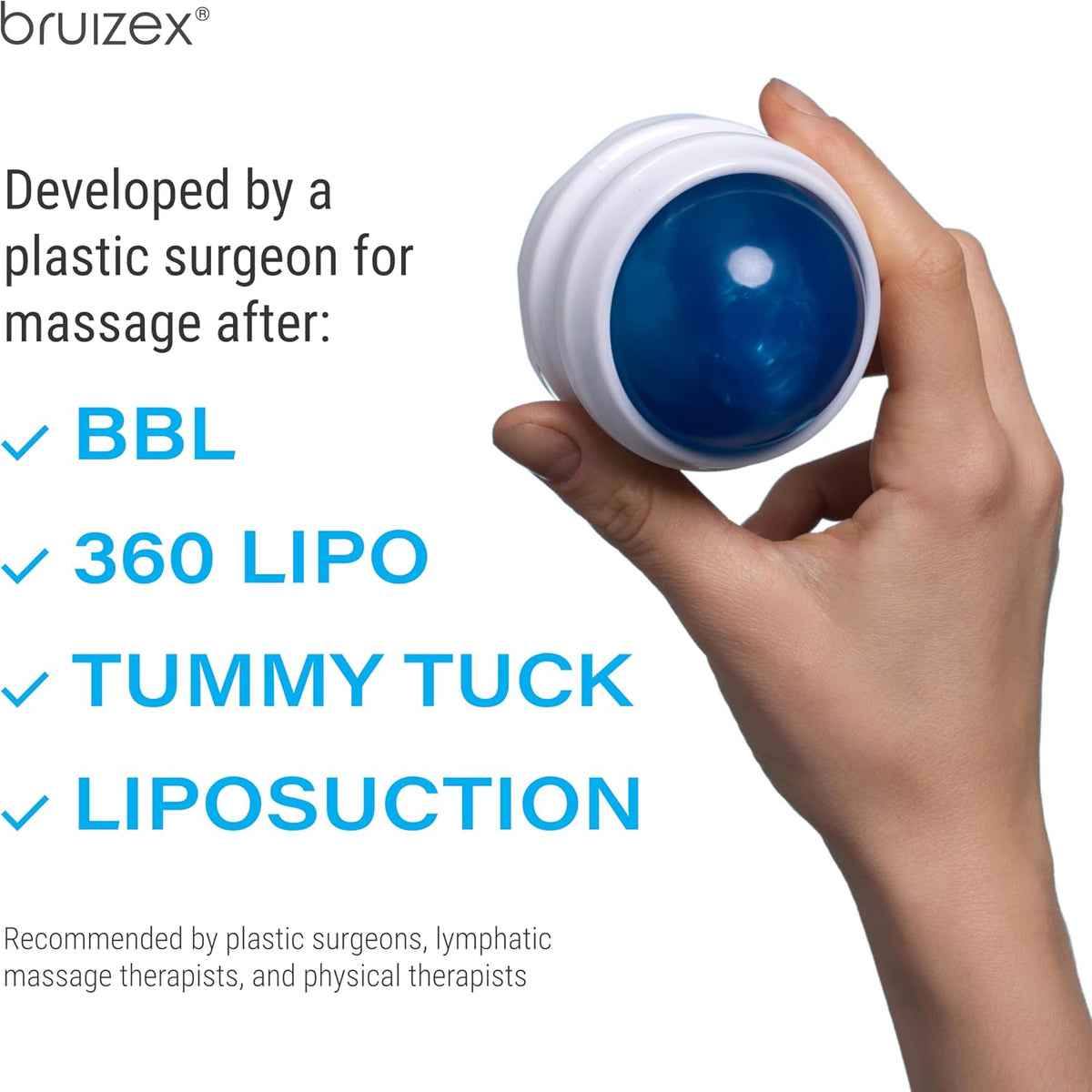 Lymphatic Drainage Massager, Fibro Roller Ball for Post Surgery Recovery
