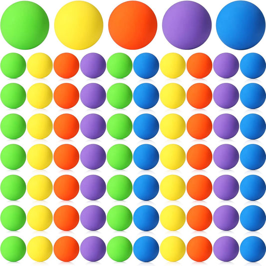 Sosation 50 Pcs Lacrosse Ball Bulk 2.5 Inch Soft Rubber Lacrosse Ball