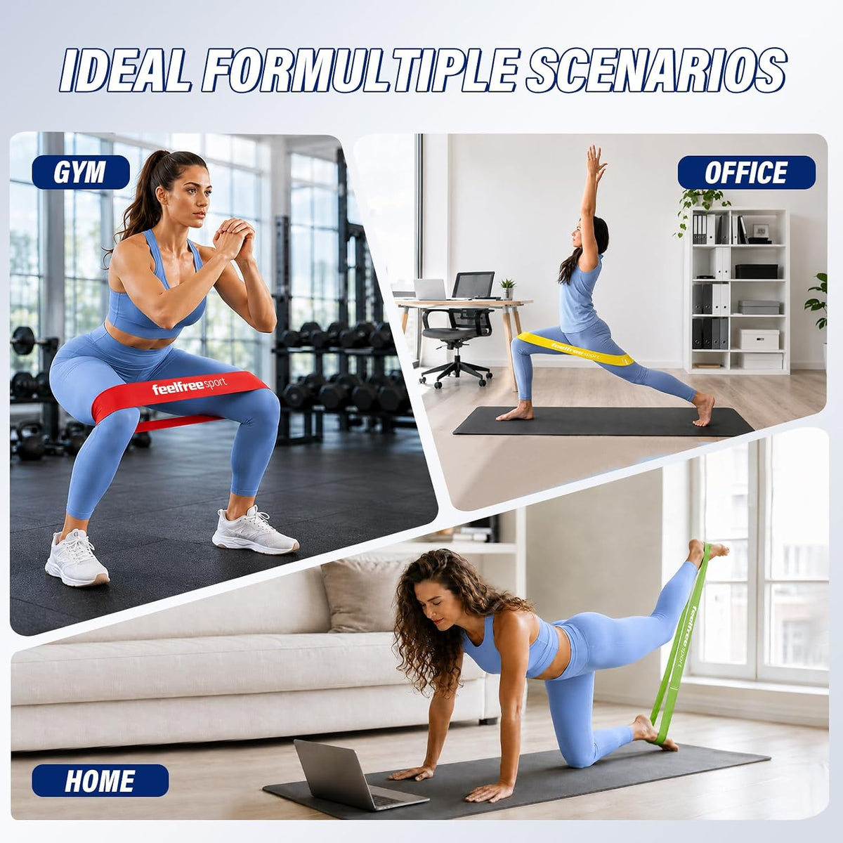 20PCS Loop Resistance Bands Set-Mini Exercise Bands for Strength Training