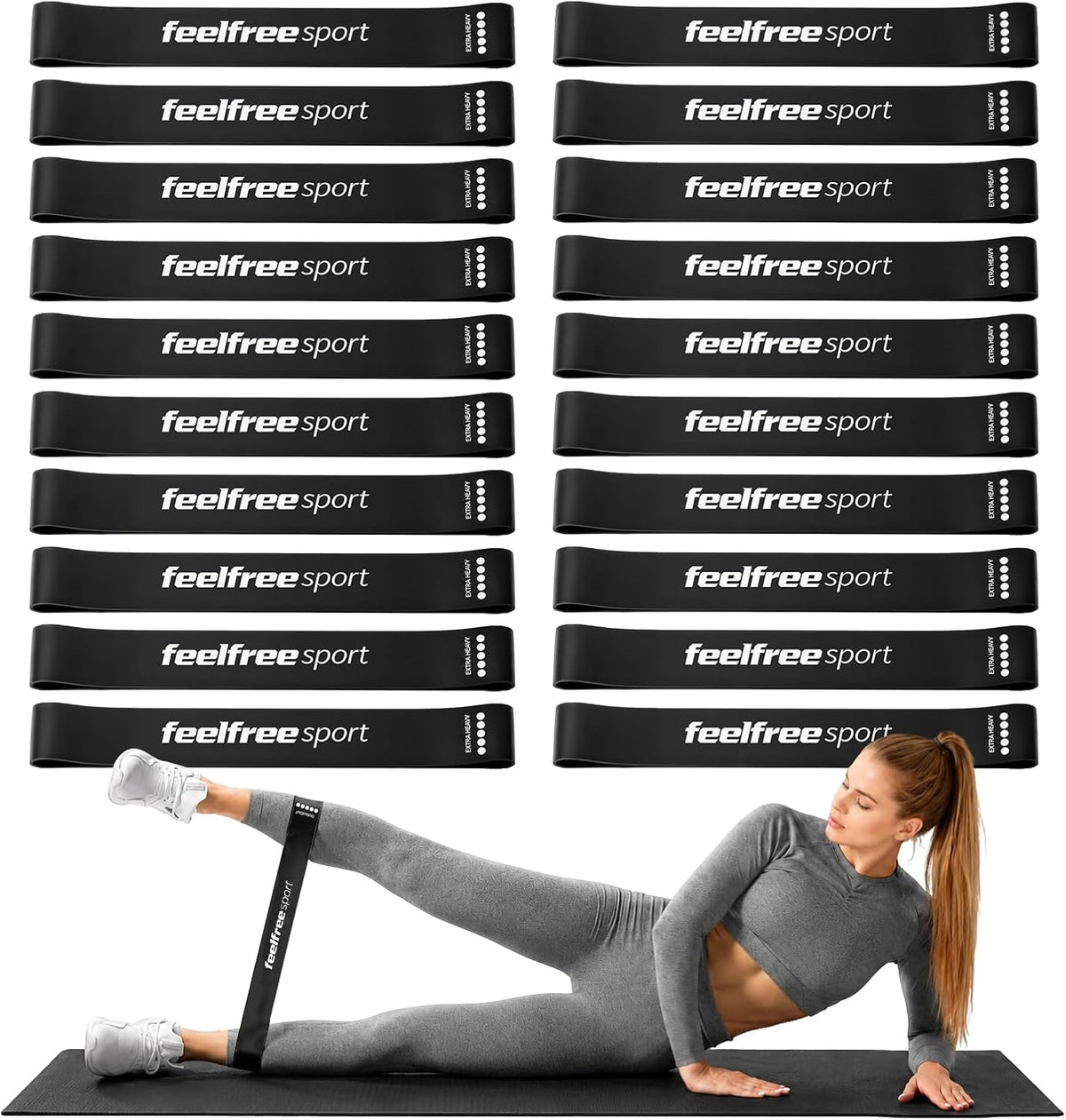 20PCS Loop Resistance Bands Set-Mini Exercise Bands for Strength Training