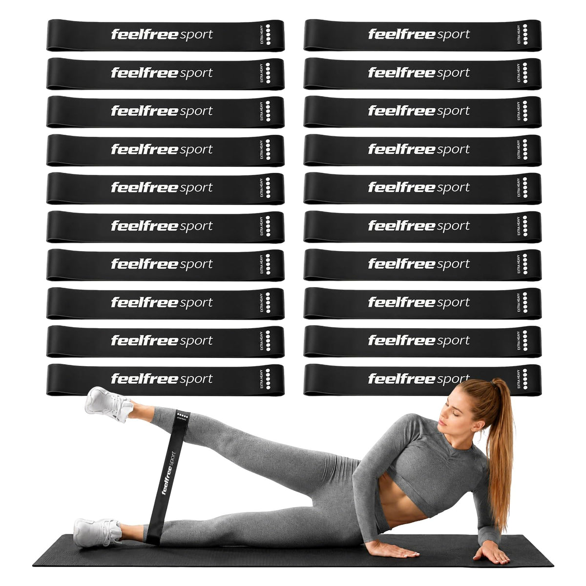 20PCS Loop Resistance Bands Set-Mini Exercise Bands for Strength Training