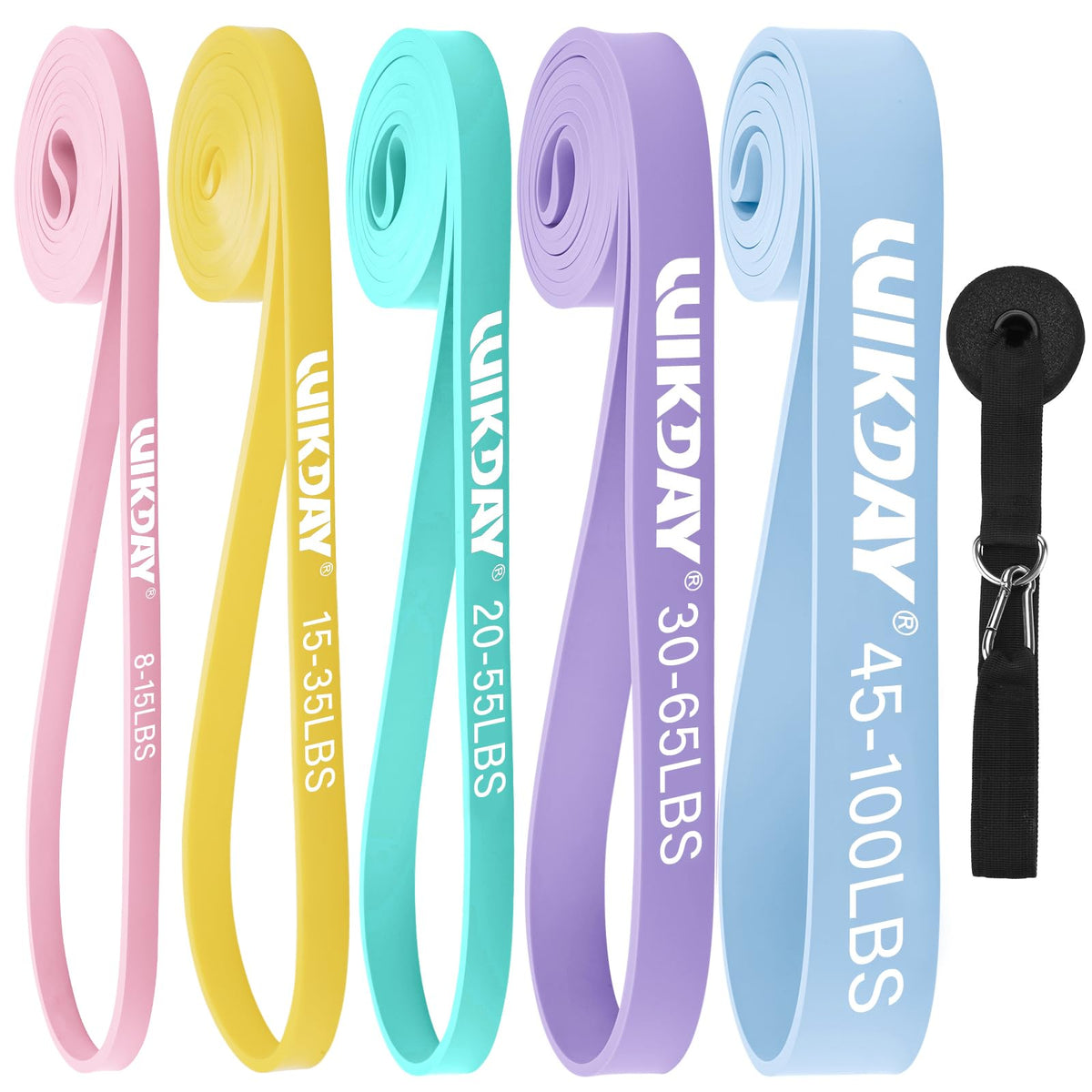 WIKDAY Resistance Bands for Working Out with Door Anchor