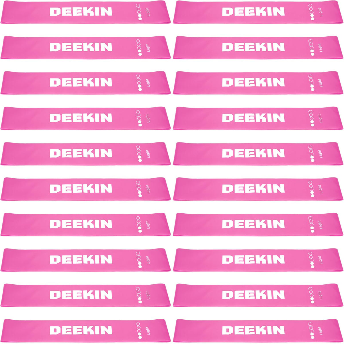 DEEKIN 20 Pcs Resistance Bands Resistance Loop Exercise Bands Exercise Equipment Elastic Drag Ring for Women and Men Home Fitness, Gym, Yoga