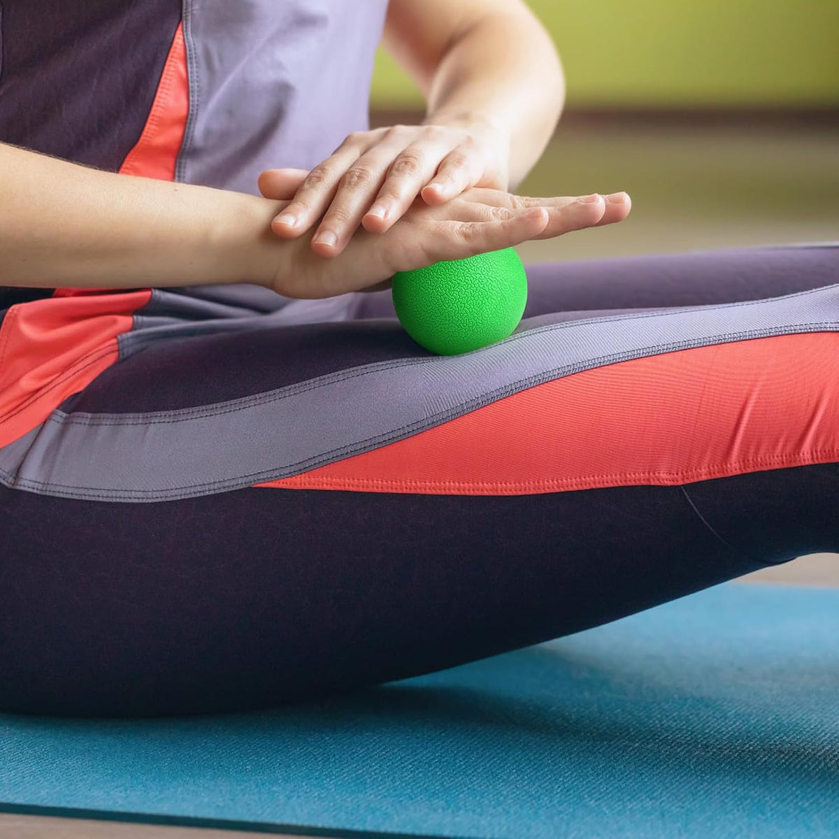 2-Pack Firm Lacrosse Massage Balls (Green&Blue)