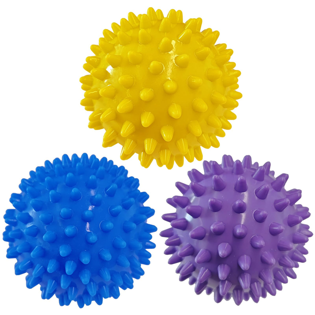 Spiky Massage Balls, 3PCS (Firm, Medium and Soft)