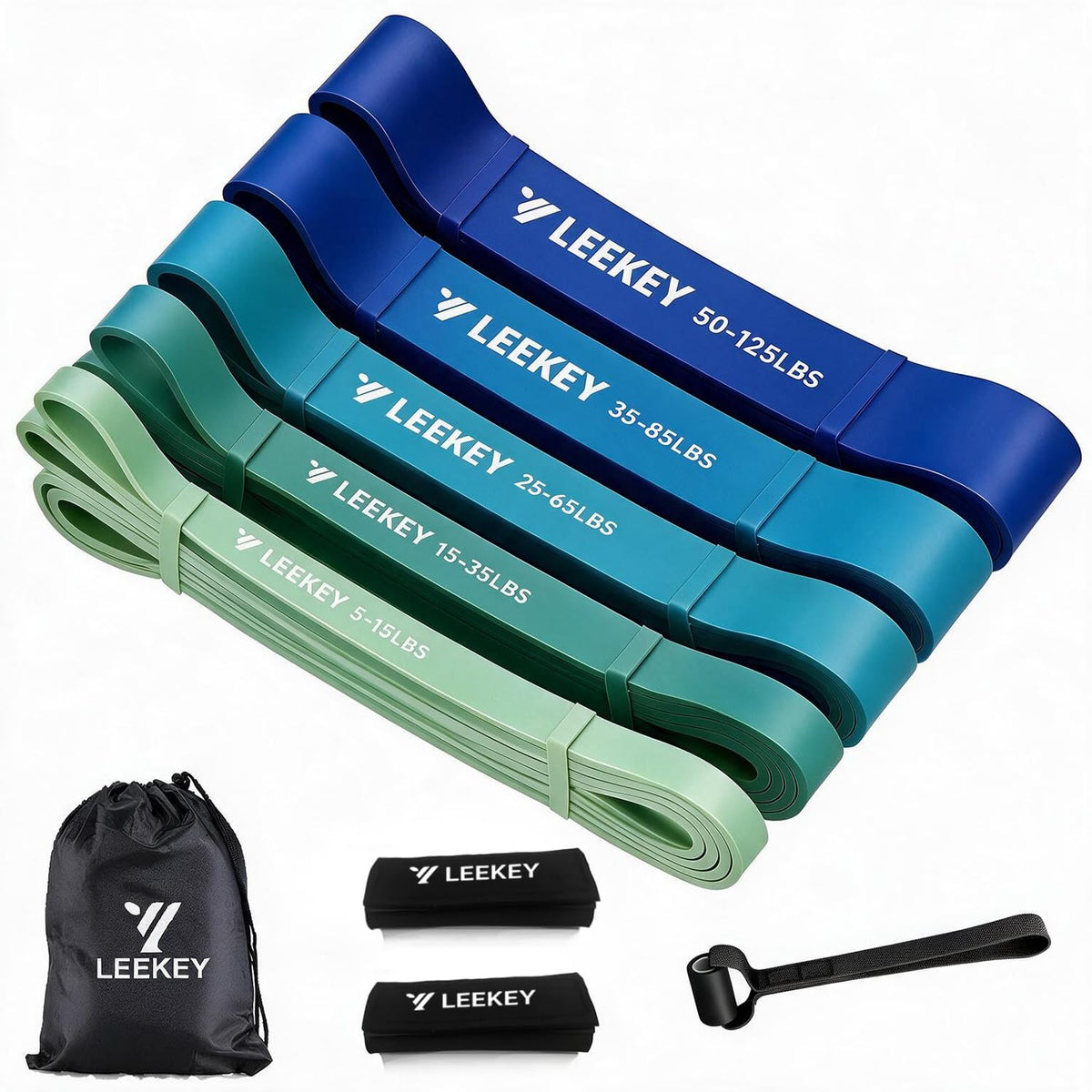 LEEKEY Resistance Bands Set for Pull Up Assistance & Exercise