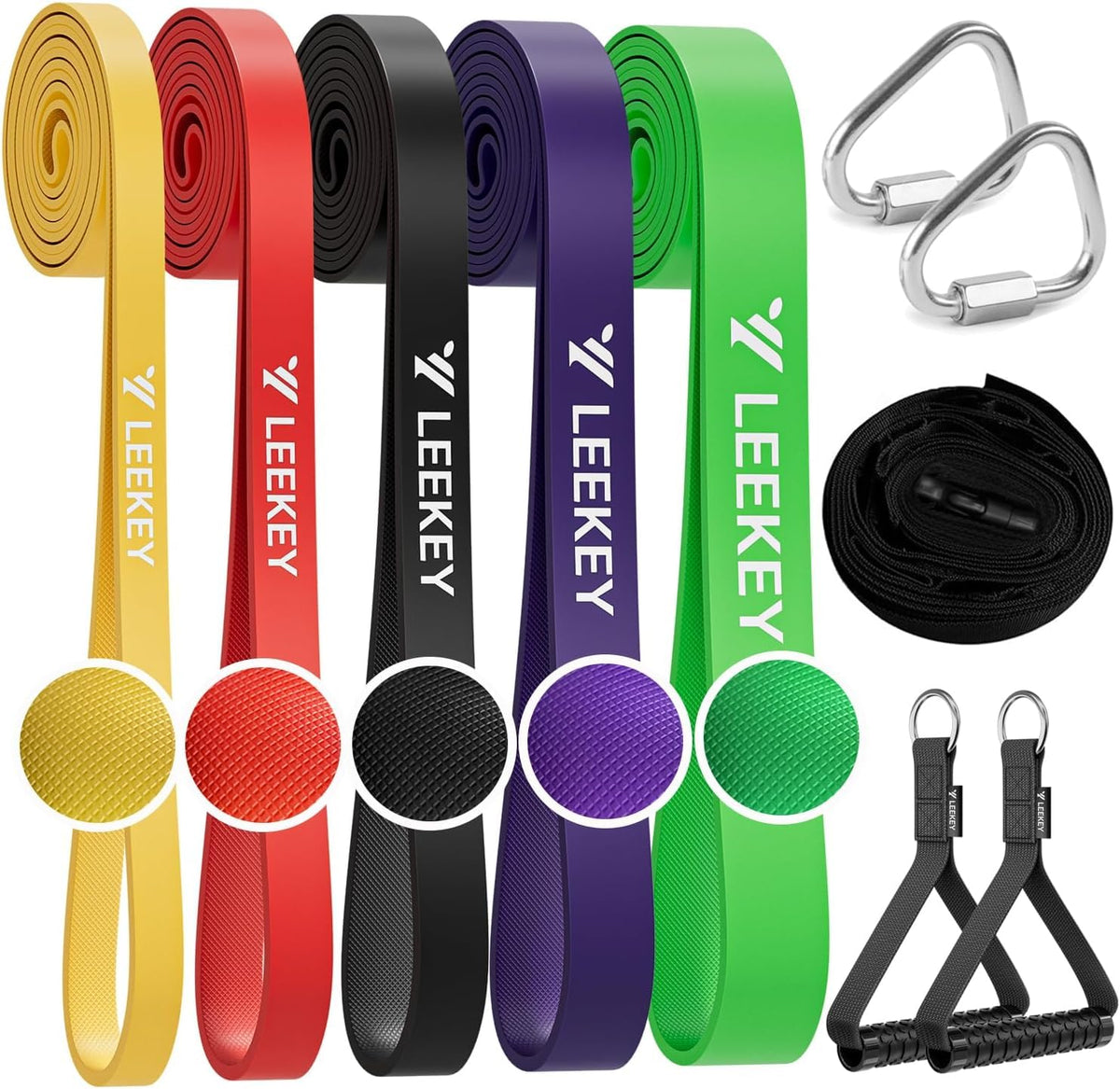 LEEKEY Resistance Bands Set for Pull Up Assistance & Exercise