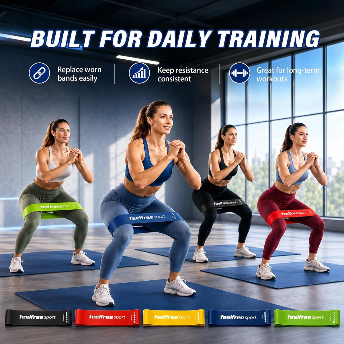 20PCS Loop Resistance Bands Set-Mini Exercise Bands for Strength Training