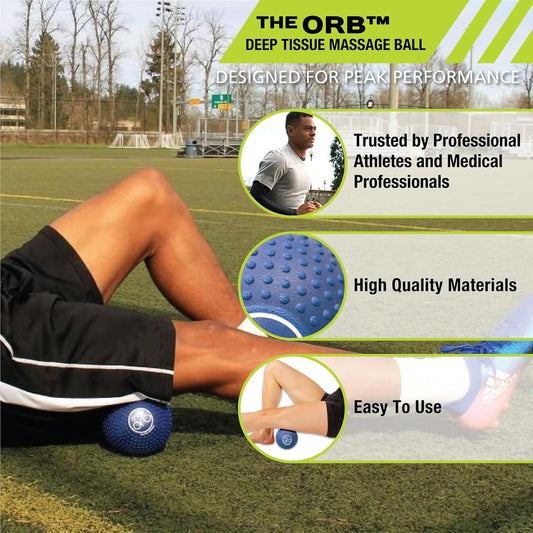 Pro-Tec Athletics Orb Massage Balls, Vary in Size and Color, Deep Tissue Massage, Muscle Relief, Promotes Flexibility, Hamstring, Quadriceps, Calf, Multi-Directional Massage Ball, Working Out