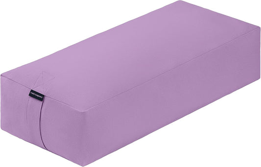 Retrospec Sequoia Yoga Bolster Pillow, Meditation Cushion, Yoga Block