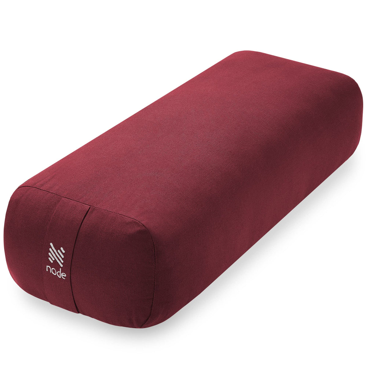 Yoga Meditation Cushion, 25" x 12" Rectangular Bolster with Organic Cotton Cover
