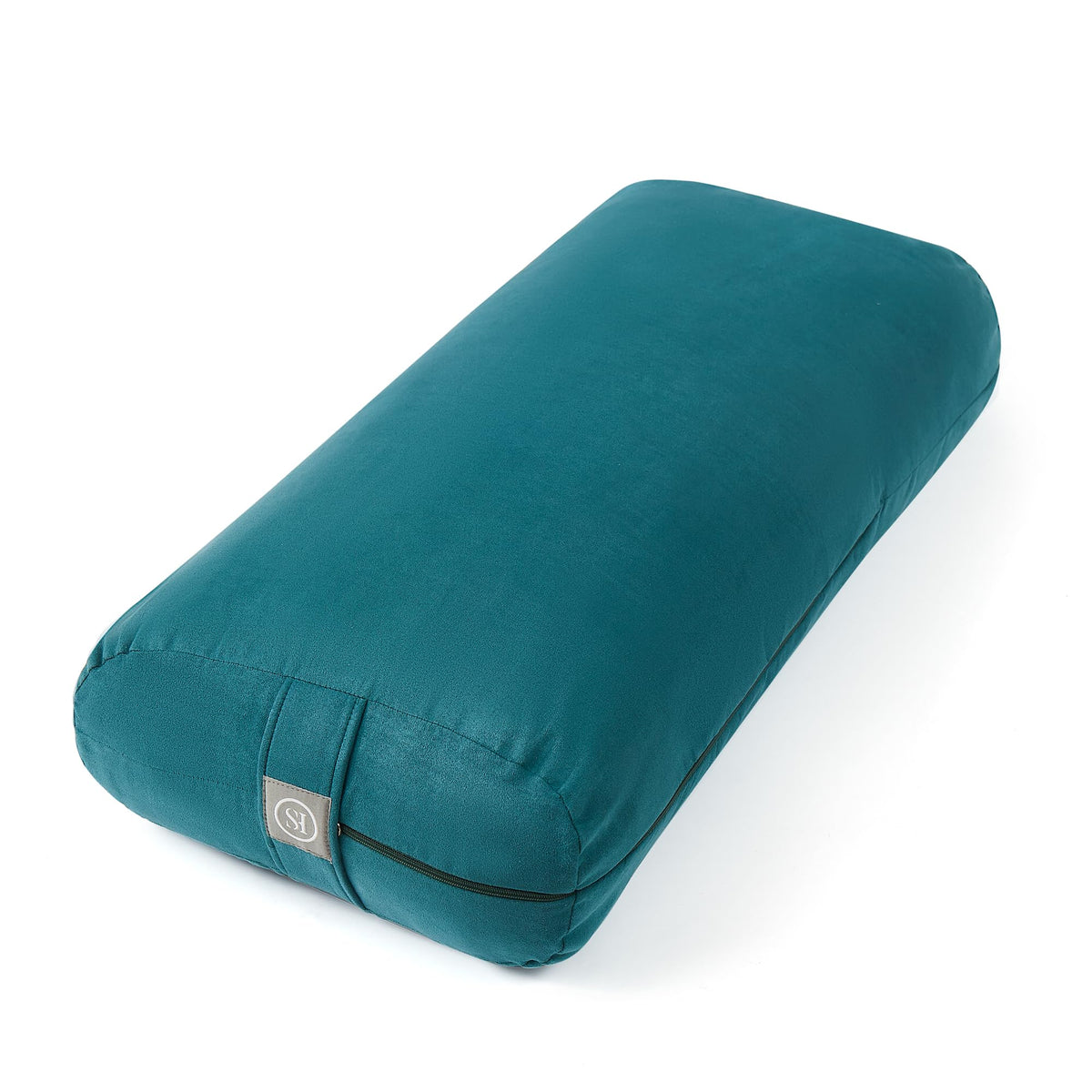 Meditation Cushion Bolster Pillow for Restorative Yoga – Supportive Cushion for Meditation, Pilates, and Relaxation – Filled with Buckwheat Hulls - Removable Cover