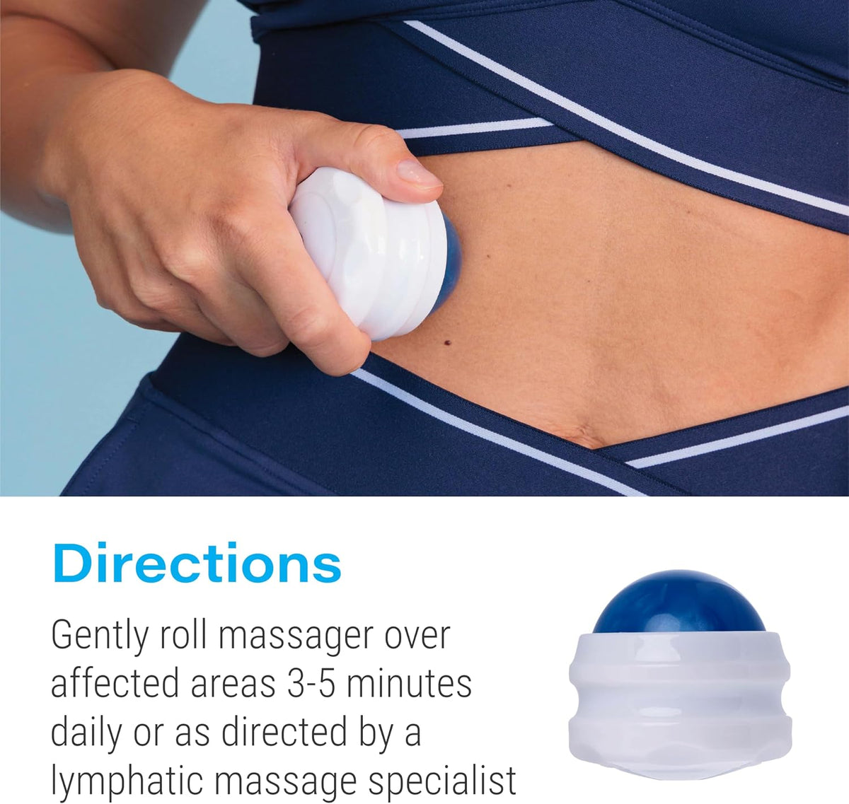 Lymphatic Drainage Massager, Fibro Roller Ball for Post Surgery Recovery