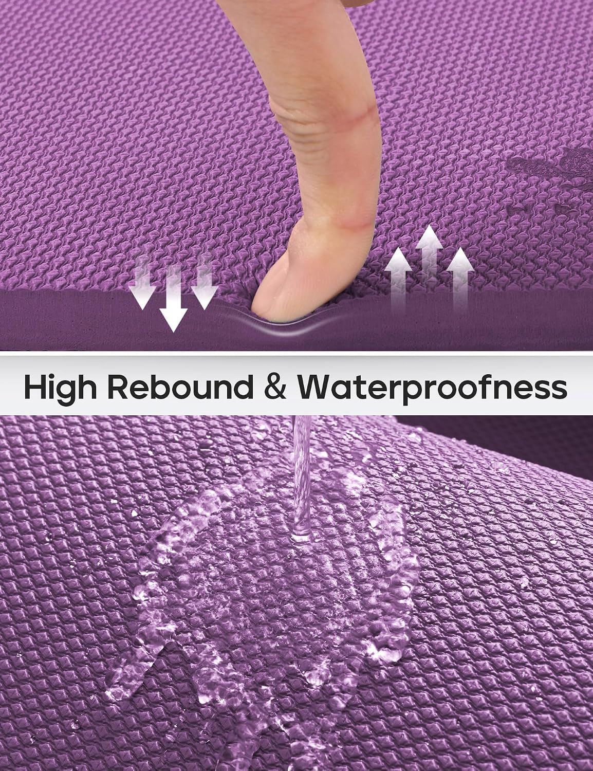 Heathyoga Yoga Knee Pads Cushion Non-Slip Yoga Mat Thick Yoga Accessories for Women Workout Pilates Kneeling Pads for Working out Exercise 26"x10"x0.5"
