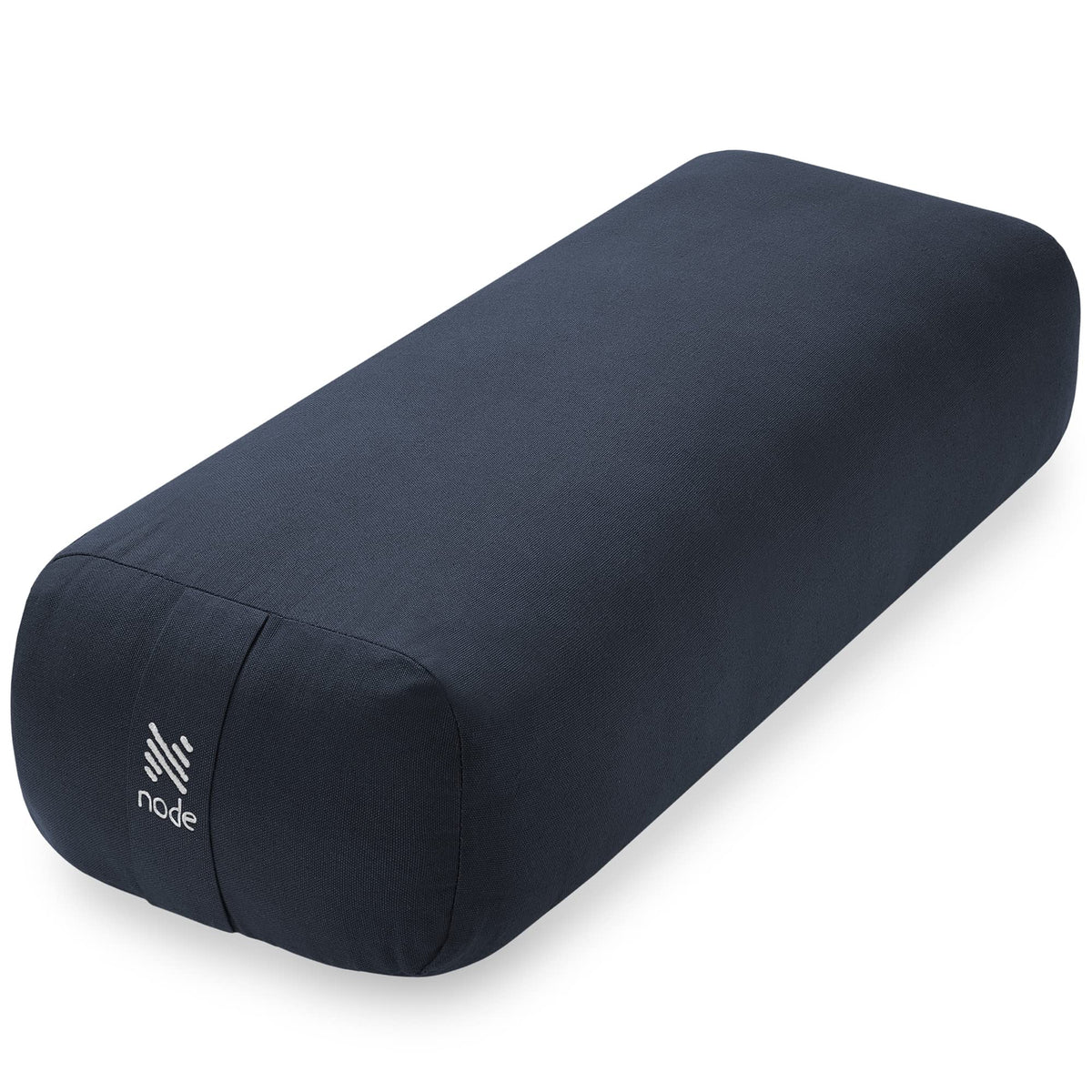 Yoga Meditation Cushion, 25" x 12" Rectangular Bolster with Organic Cotton Cover