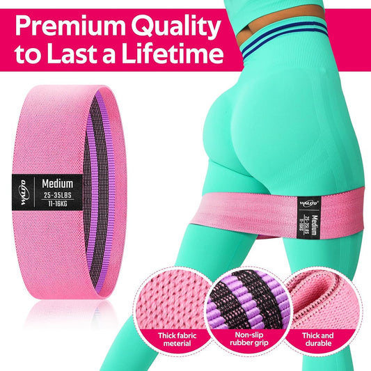 Fabric Resistance Bands for Working Out, Exercise Bands for Glutes and Legs