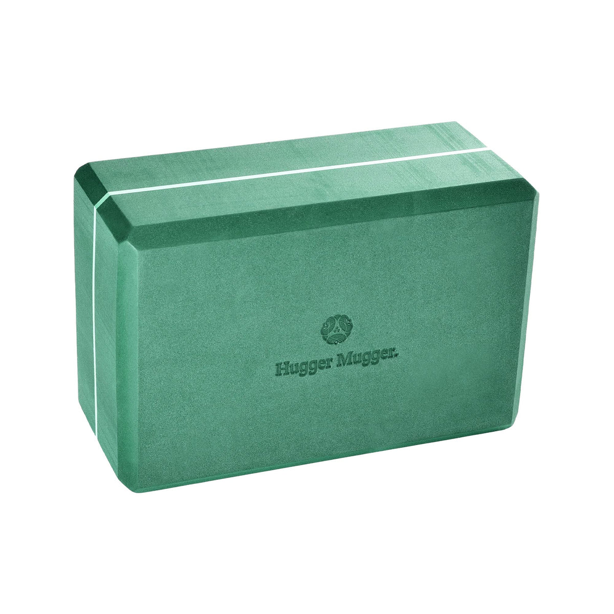 Hugger Mugger 4 in. Foam Yoga Block - Strong and Stable, Beveled Edges for Comfort, Most Favored Block Size, Helps with Alignment and Support in Many Poses