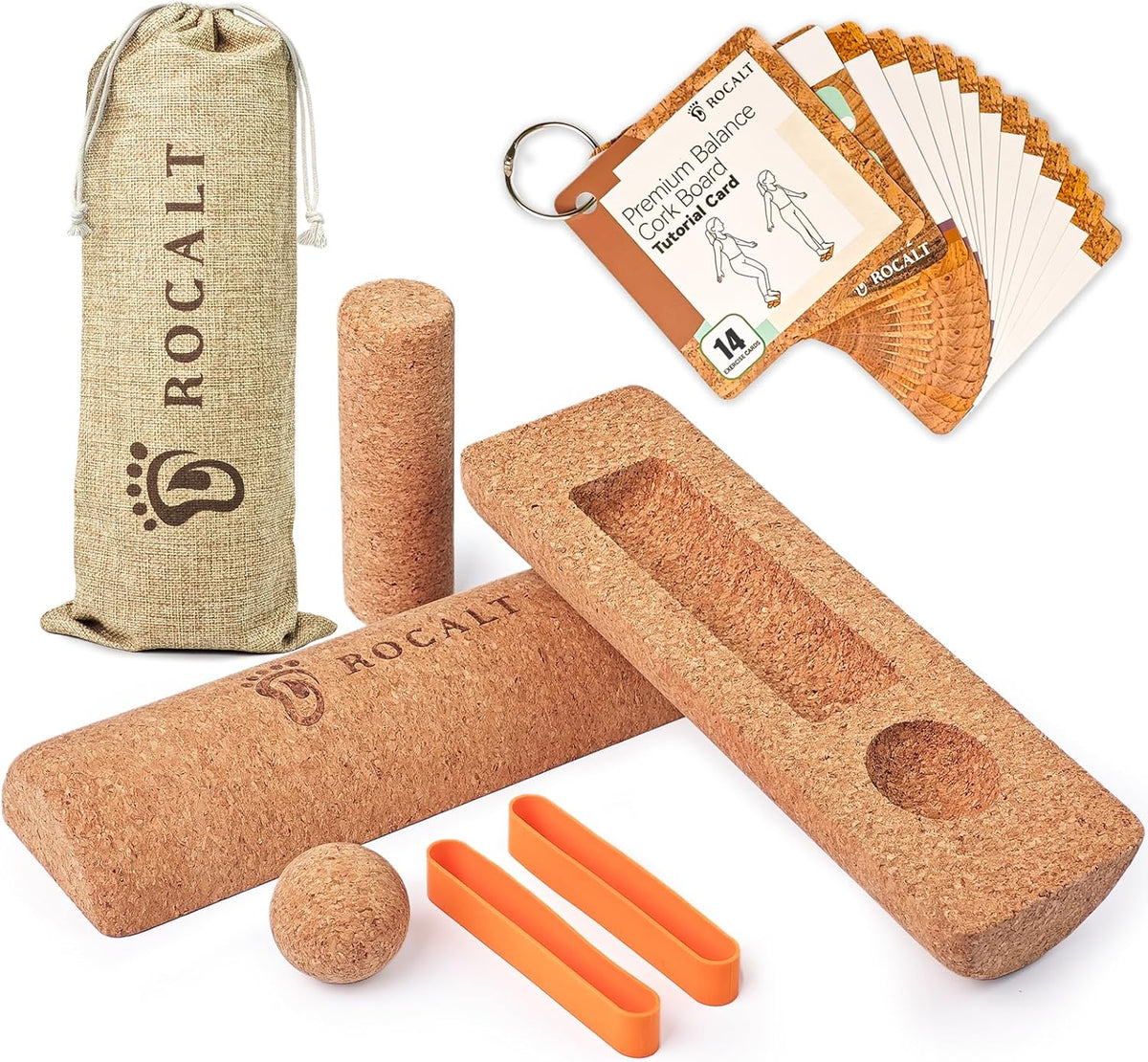 Rocalt Cork Balance Board, Foot and Ankle Strengthener Kit