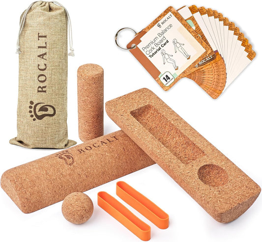 Rocalt Cork Balance Board, Foot and Ankle Strengthener Kit
