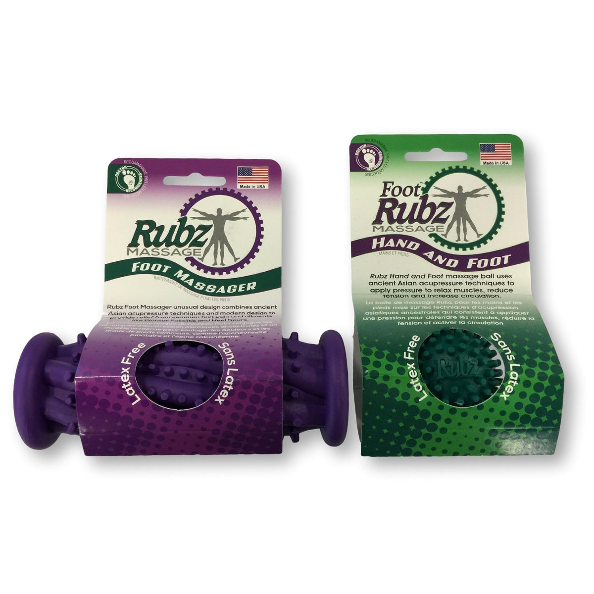 Due North Foot Rubz Massage Ball -Roller for Plantar Fascititis, Hands