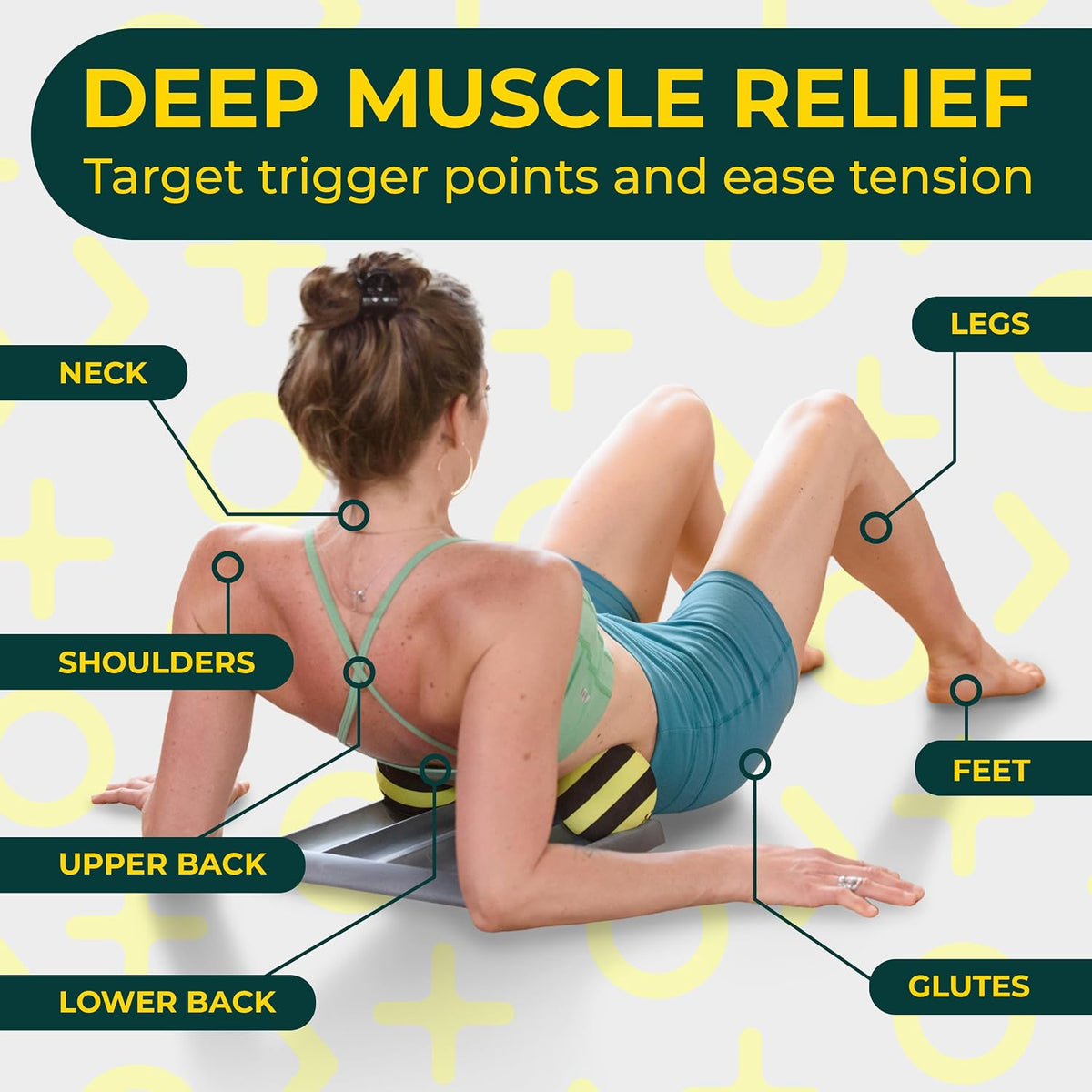 Deep Recovery Yoga Deep Tissue Massage Ball Set, Firm Density – 4-Inch Myofascial Release Balls for Feet, Back, Neck, Legs & Arms – Trigger Point & Mobility Therapy (2-Pack)