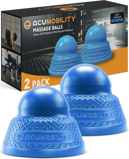Acumobility Massage Ball Roller 2 Pack - Trigger Point - Massage Balls