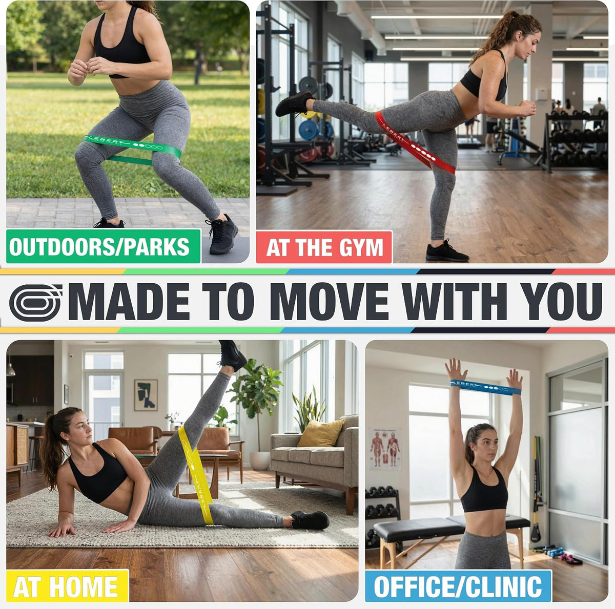 Lebert Mini Resistance Bands – 5 or 10 Pack Loop Bands