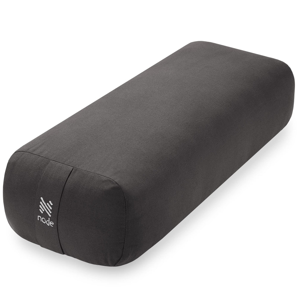 Yoga Meditation Cushion, 25" x 12" Rectangular Bolster with Organic Cotton Cover