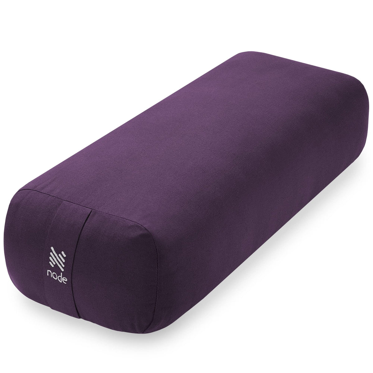 Yoga Meditation Cushion, 25" x 12" Rectangular Bolster with Organic Cotton Cover