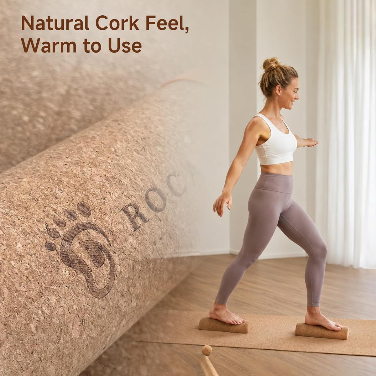 Rocalt Cork Balance Board, Foot and Ankle Strengthener Kit