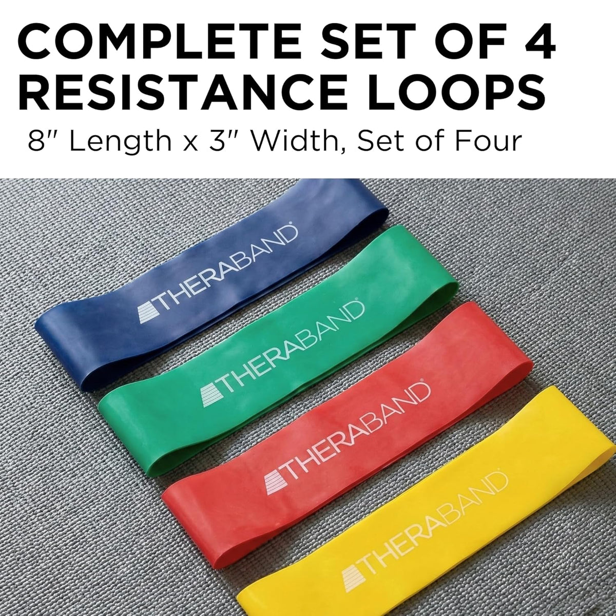THERABAND Resistance Band Loop, Exercise, Workout, Physical Therapy