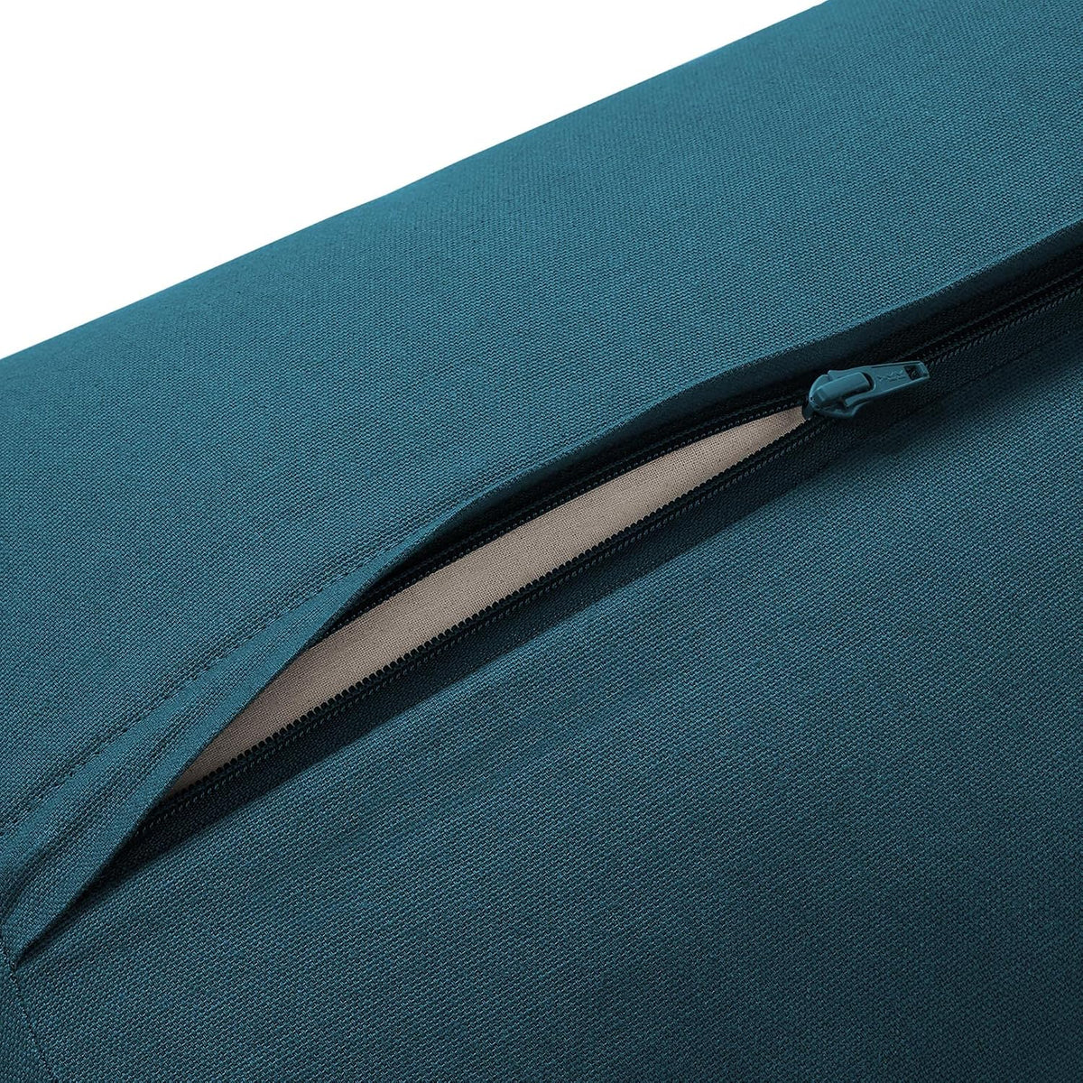Yoga Meditation Cushion, 25" x 12" Rectangular Bolster with Organic Cotton Cover