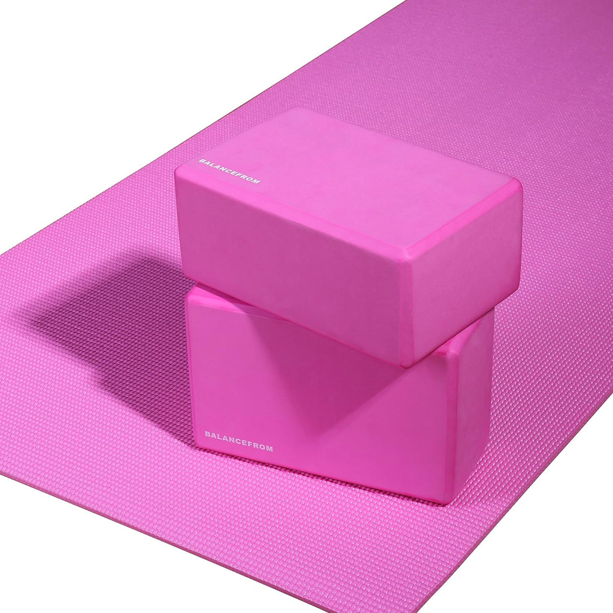 Fitvids Set of 2 High Density Yoga Blocks, 9"x6"x4" Each